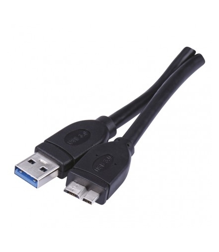 Kabel USB 3.0, wtyk A - micro B, ładowanie, transmisja danych, 1 m, czarny EMOS SB7801