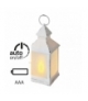 Lampion 12 LED mleczny, 24 cm, biały, 3x AA, vintage, timer 6szt EMOS DCLV06