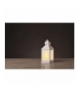 Lampion 12 LED mleczny, 24 cm, biały, 3x AA, vintage, timer 6szt EMOS DCLV06