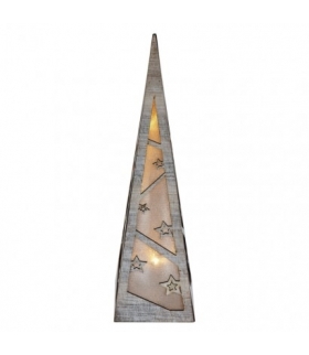 Dekoracje - 8 LED piramida 36 cm, 2x AA WW, timer EMOS DCWW09