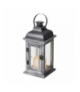 Lampion LED drewno świeczka szary 31cm 3x AAA, vintage,timer EMOS ZY2344