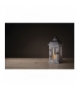 Lampion LED drewno świeczka szary 31cm 3x AAA, vintage,timer EMOS ZY2344
