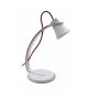 SKARA lampka biurkowa LED 3,2W biała z czerwonym sznurem