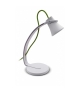 SKARA lampka biurkowa LED 3,2W biała z zielonym sznurem