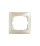 DOMO 01-1460-030 perłowy biały Ramka pojedyńcza pozioma Kanlux 24998