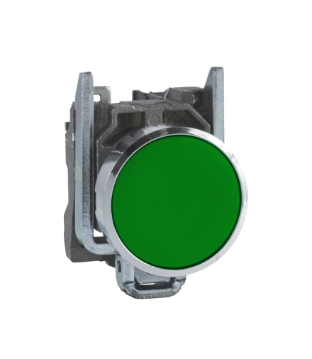 Harmony XB4 Przycisk płaski zielony, metalowy, XB4BA31 Schneider Electric