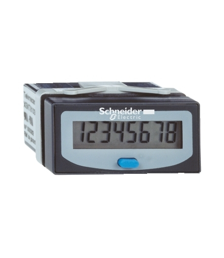 Zelio Count Licznik czasowy z 8 cyfrowym wyświetlaczem LCD, z wbudowaną baterią, XBKH81000033E Schneider Electric