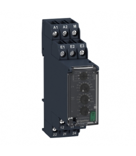 Zelio Control Przekaźnik prądowy sterujący przetężeniowy/podprądowy, 4mA…1A, styk 2C/O 8A, RM22JA31MR Schneider Electric
