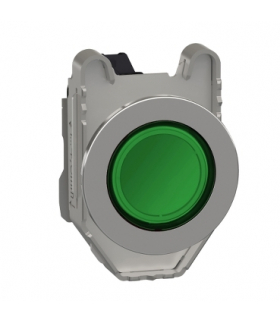 Harmony XB4 Lampka sygnalizacyjna zlicowany metal zielony Ø30 gładka soczewka zintegrowana dioda LED 110…120 V AC, XB4FVG3 Schne