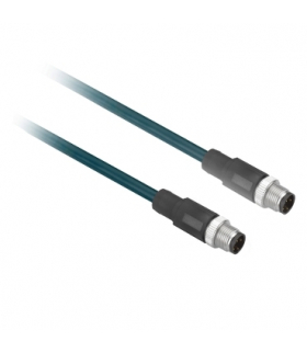 Konektory okablowane proste, męskie, M12, 4 piny, kabel 1m, XZCR1511041C1 Schneider Electric