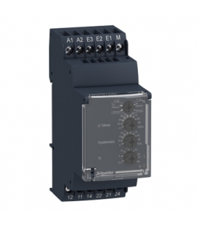 Zelio Control Przekaźnik kontroli napięcia wielofunkcyjny 0,05 5V, 5A 2C/O, RM35UA11MW Schneider Electric