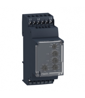 Zelio Control Przekaźnik kontroli napięcia, 194 528V AC, 5A 1C/O + 1C/O, RM35UB330 Schneider Electric