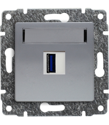 Ładowarka USB pojedyncza Seria VENA, ALUMINUM 514055