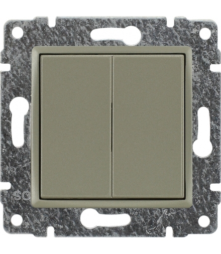 Zaślepka modułowa (2szt. 22,5mmx45mm) Seria VENA, SATYNA 515080