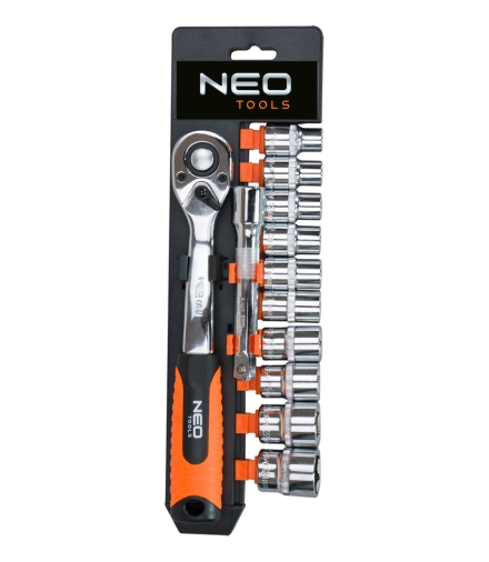 Zestaw kluczy nasadowych 12 elementów 1/2" - NEO Tools 08-654