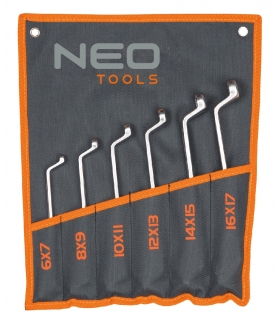 Zestaw kluczy oczkowych odgiętych - NEO Tools 09-950