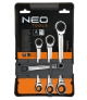 Zestaw kluczy oczkowych z grzechotką - NEO Tools 09-070