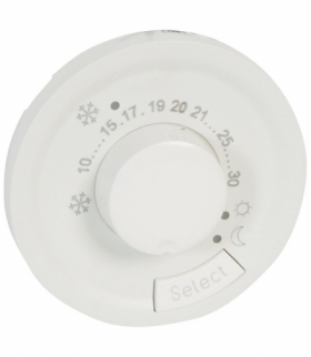 CELIANE Plakietka termostatu pokojowego, programowalnego z dodatkowym wejściem biała Legrand 068245