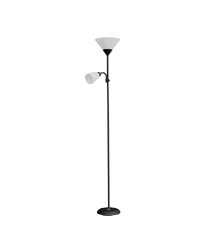 Lampa stojąca podłogowa URLAR, 175 cm, max 25W E27, max 25W E14, czarna Orno LS-2/B