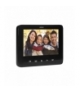 Zestaw wideodomofonowy 2-rodzinny bezsłuchawkowy, kolor, LCD 7", z czytnikiem breloków zbliżeniowych, interkom, podtynkowy, IND