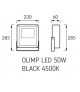 OLIMP LED 50W BLACK 4500K Naświetlacz SMD LED
