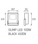 OLIMP LED 100W BLACK 4500K Naświetlacz SMD LED