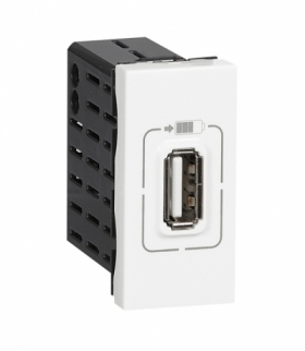 MOSAIC Ładowarka USB 1-modułowa 1100 mA Typ-A Biały Legrand 077591