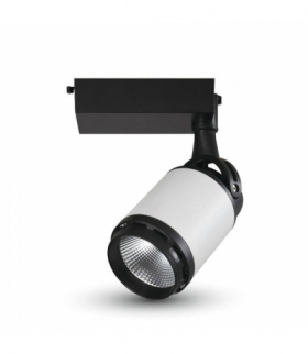 Oprawa Track Light LED V-TAC 10W 24st Czarny Biały VT-4512 6400K 800lm