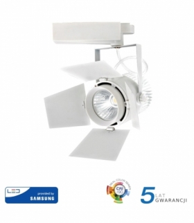 Oprawa 33W LED V-TAC Track Light SAMSUNG CHIP CRI90+ Biała VT-433 5000K 2640lm 5 Lat Gwarancji