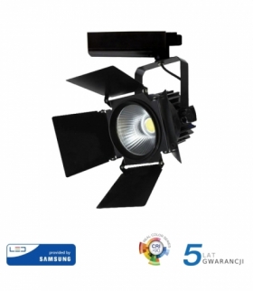 Oprawa 33W LED V-TAC Track Light SAMSUNG CHIP CRI90+ Czarna VT-433 5000K 2800lm 5 Lat Gwarancji