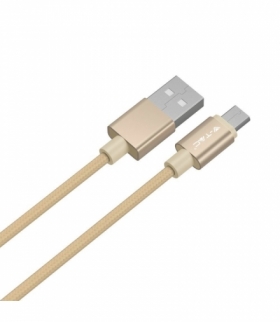 Przewód Micro USB V-TAC 1M Złoty Seria Platinum VT-5331