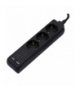 Przedłużacz 3 gniazda V-TAC 2 porty USB (3G 1.5MM2 X 5M) Czarny VT-1125
