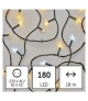 Lampki choinkowe Classic 180 LED 18m ciepła + zimna biel, zielony przewód, IP44, timer D4AN06