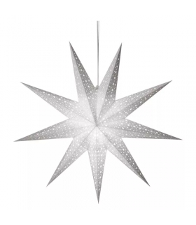 Gwiazda papierowa, srebrna, 60 cm, na żarówkę E14, IP20 DCAZ09