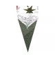 Gwiazda papierowa, zielona, 60 cm, na żarówkę E14, IP20 DCAZ10