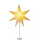 Świecznik biały, papierowa gwiazda beżowa, 67x45 cm, na żarówkę E14, IP20 DCAZ14