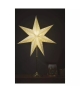 Świecznik złoty, papierowa gwiazda beżowa, 67x45 cm, na żarówkę E14, IP20 DCAZ15