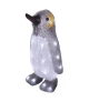 Pingwin 35 cm, zimna biel, IP44, timer DCFC20