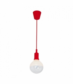 LAMPA WISZĄCA BUBBLE RED 5W E14 LED CZERWONA Eko-Light ML462