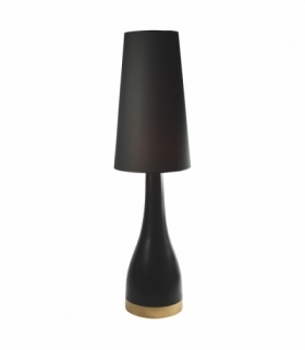 Lampa ceramiczna BELLA duża czarno-złota Eko-Light MLP6078