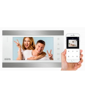 MONITOR ''EURA'' VDA-00C5 - biały, LCD 7'', AHD, WiFi, pamięć obrazów