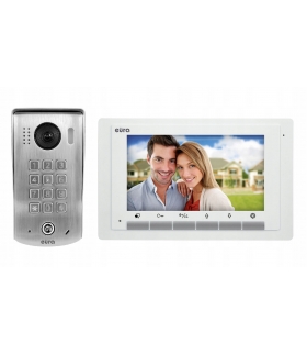 WIDEODOMOFON EURA VDP-60A5/N WHITE 2EASY - jednorodzinny, LCD 7'', biały, szyfrator mechaniczny, natynkowy