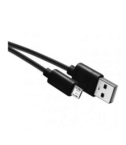 Kabel USB 2.0, wtyk A - micro B, ładowanie, transmisja danych, 2 m, czarny EMOS SM7008BL
