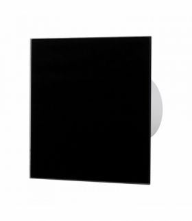 Panel szklany do wentylatorów i kratek, kolor czarny mat Orno OR-WL-3204/MB