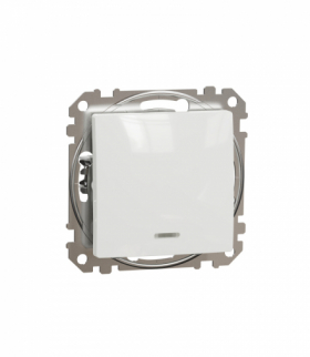 Sedna Design & Elements, Przycisk schodowy z podświetleniem, biały Schneider SDD111116L