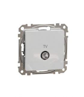 Sedna Design & Elements, Gniazdo TV przelotowe (10dB), srebrne aluminium Schneider SDD113478