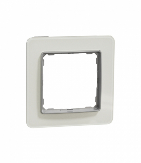 Sedna Design & Elements, Ramka 1-krotna, szkło białe, efekt szkła Schneider SDD360801