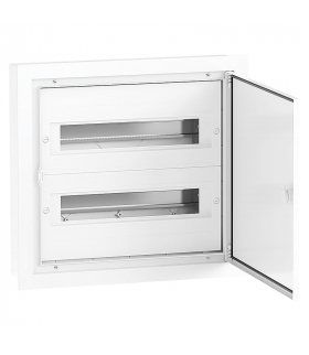 Rozdzielnica Podtynkowa DARP-32S QUITELINE (2x16), drzwi aluminiowe lakierowane, etykiety opisowe, aluminiowa szyna TH (euroszyn