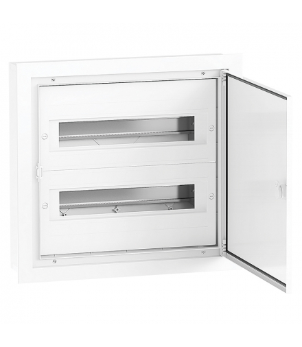 Rozdzielnica Podtynkowa DARP-32S QUITELINE (2x16), drzwi aluminiowe lakierowane, etykiety opisowe, aluminiowa szyna TH (euroszyn