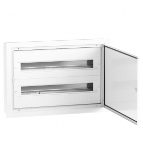 Rozdzielnica Podtynkowa DARP-48 QUITELINE (2x24), drzwi aluminiowe lakierowane, etykiety opisowe, aluminiowa szyna TH